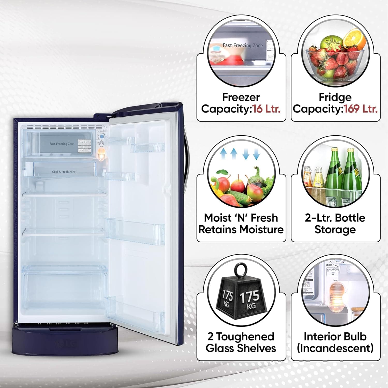 185L 5 Star Single Door Refrigerator preview 6