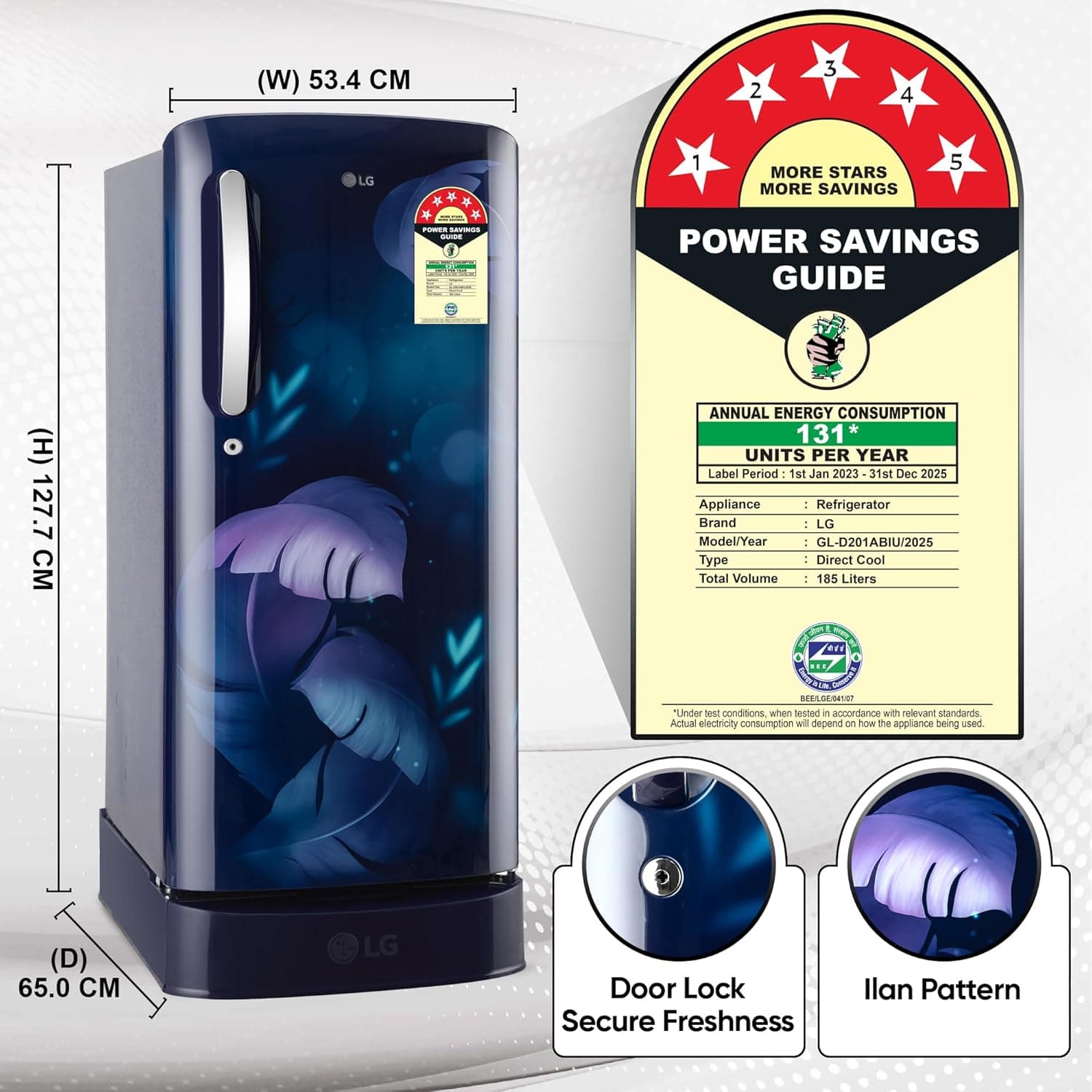 185L 5 Star Single Door Refrigerator preview 4