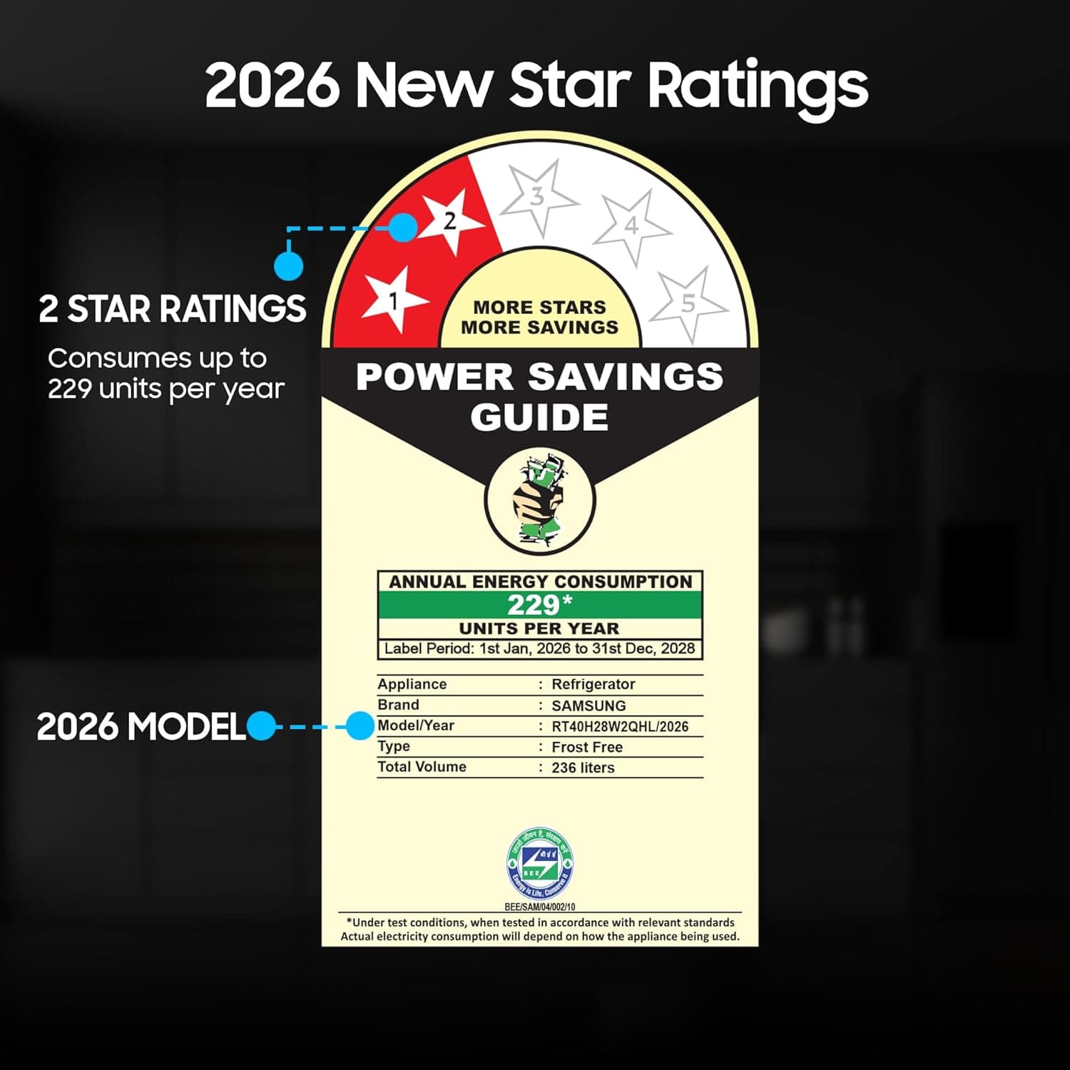 236L 2 Star Double Door Refrigerator preview 5