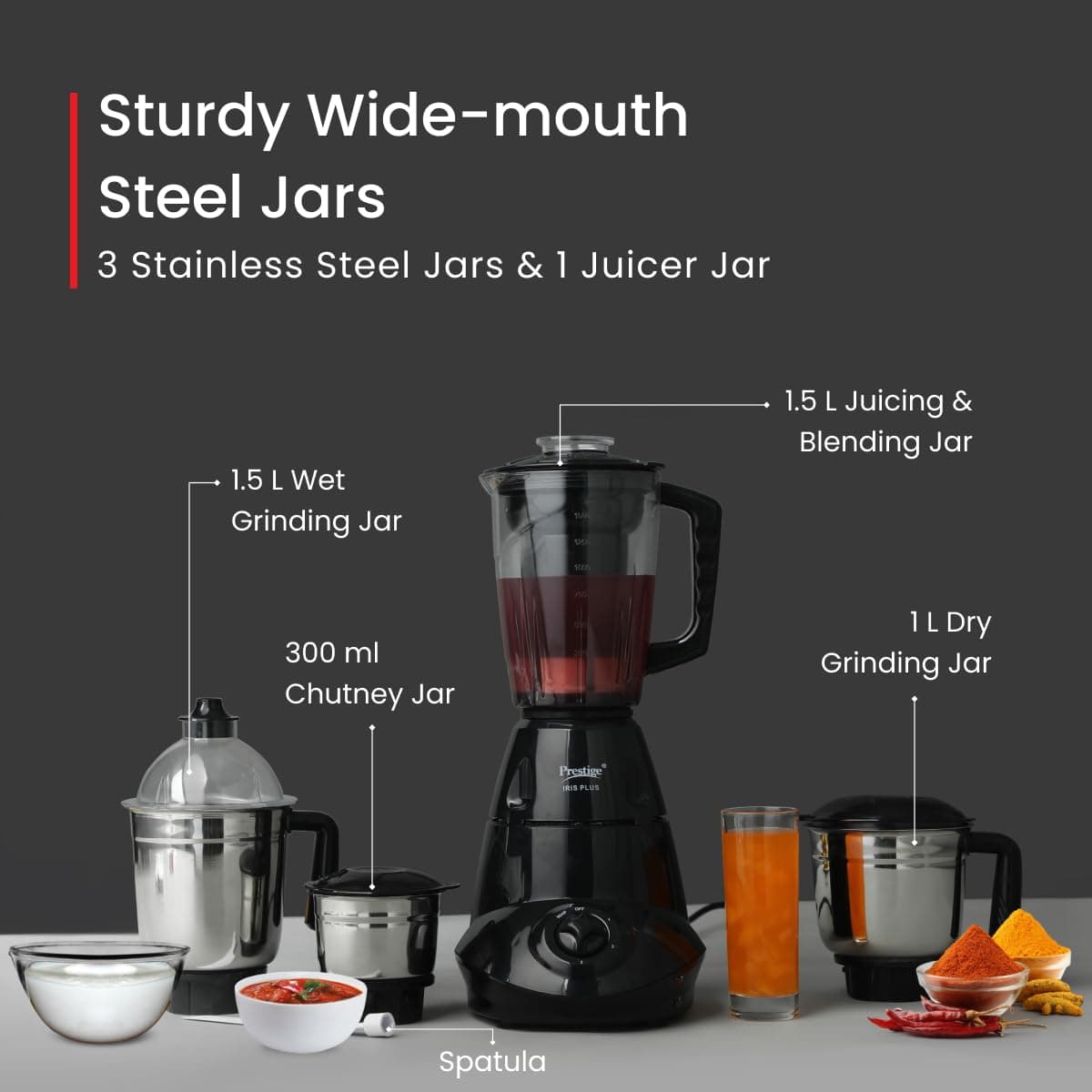 Iris 750W Mixer Grinder preview 6