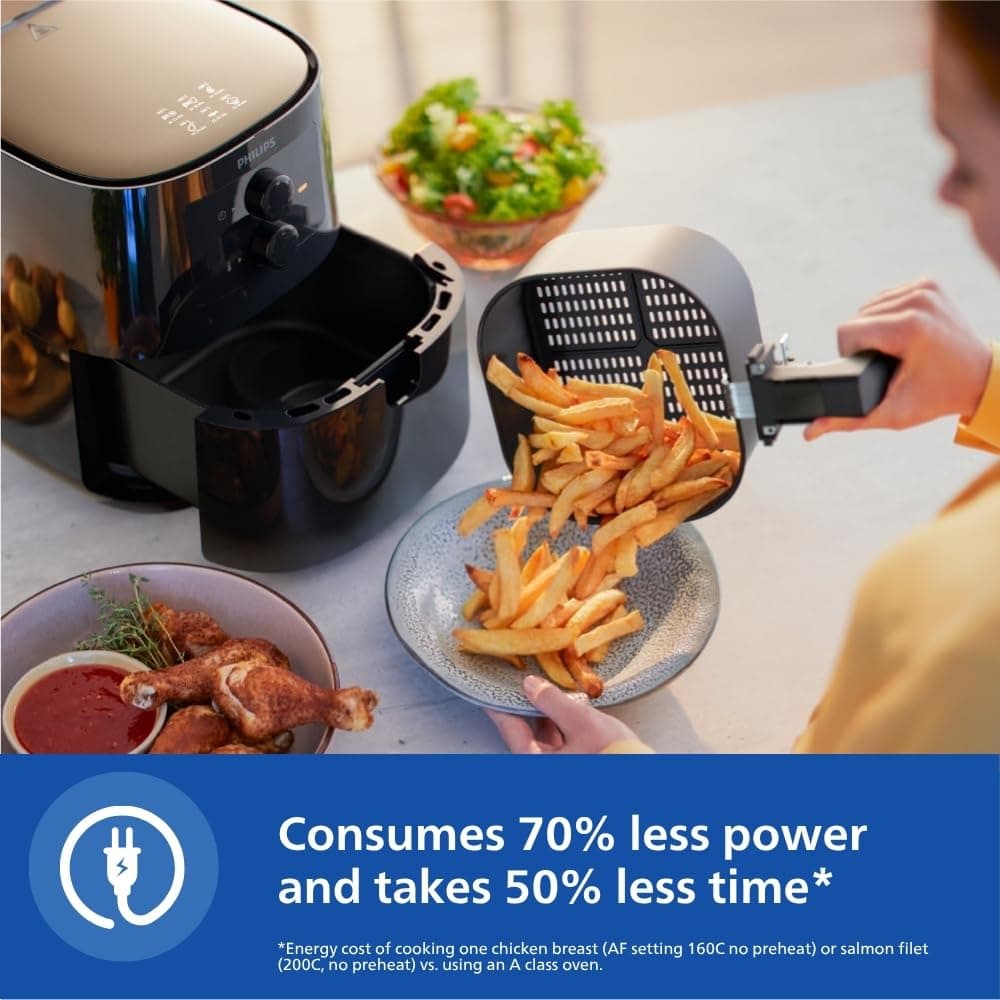 PHILIPS Air Fryer HD9200/90, uses up to 90% less fat preview 5