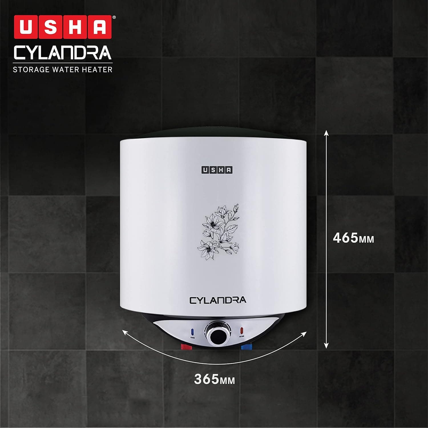 USHA GEYSER SWH CYLANDRA 15L WHITE preview 2