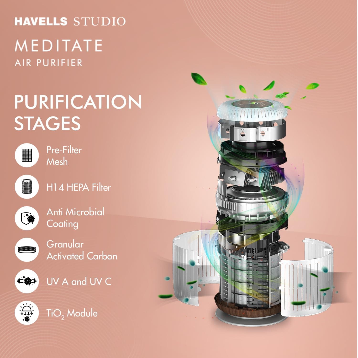 HAVELLS AIR PURIFIER MEDITATE AP 250 REMOTE preview 7