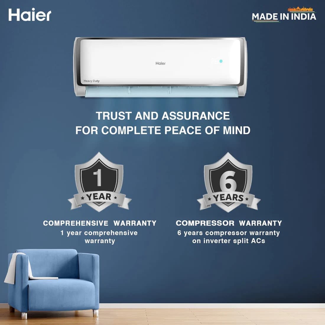 HAIER SPLIT AC 1.6T HS19T-TXS3BE FS I/D preview 4