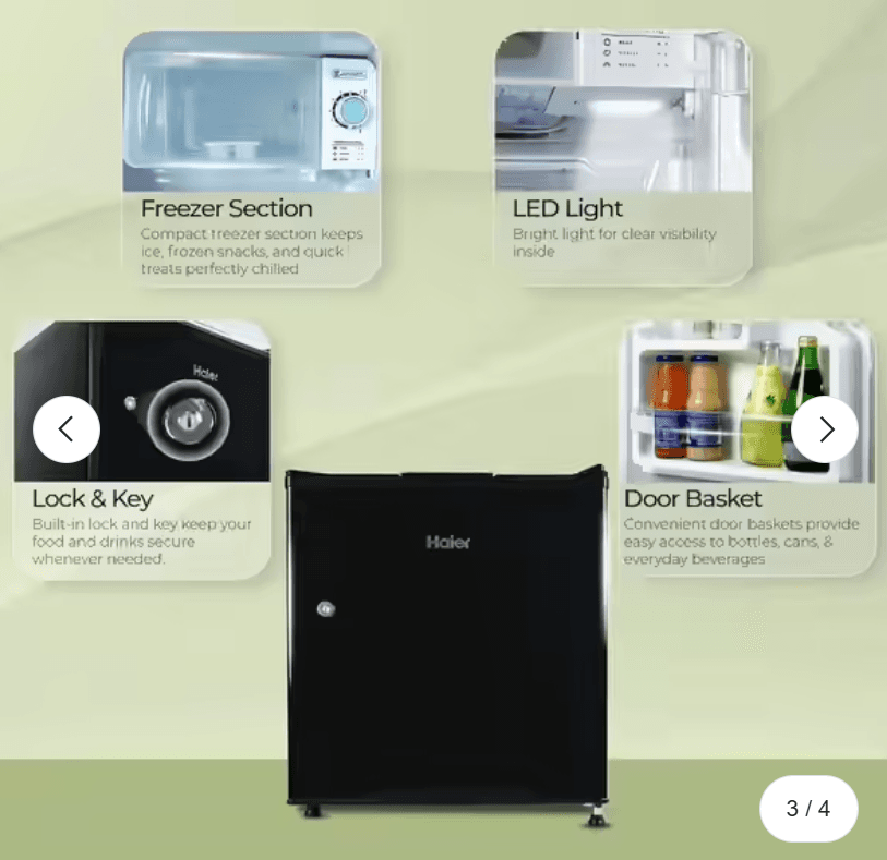 HAIER REF HRD-752KSA 50L preview 3