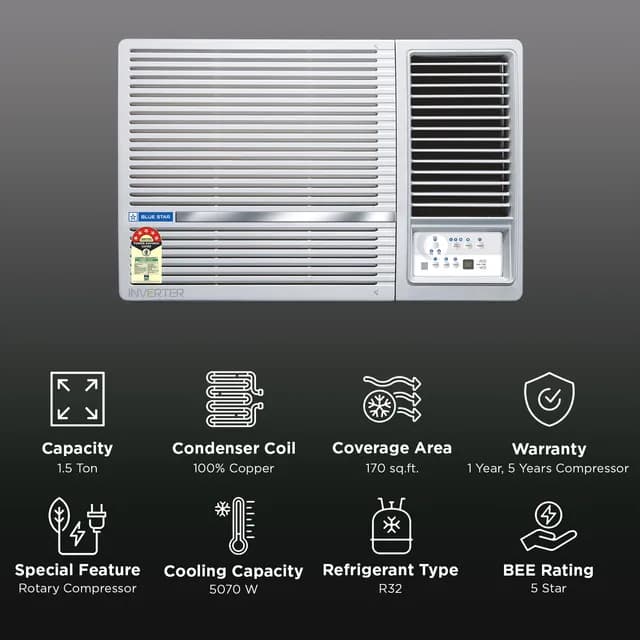 BLUE STAR WAC 1.5T 5S WIA518LXU preview 5