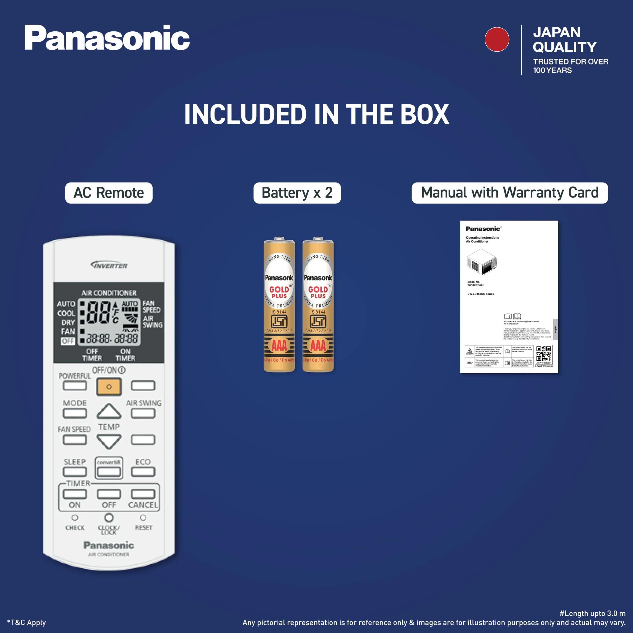 PANASONIC WAC 1.5T 3S INV CW-LU183CG preview 2
