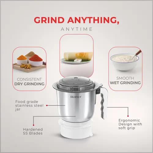 SUJATA SUPERMIX 900 WATT 3 JAR MIXER GRINDER preview 3