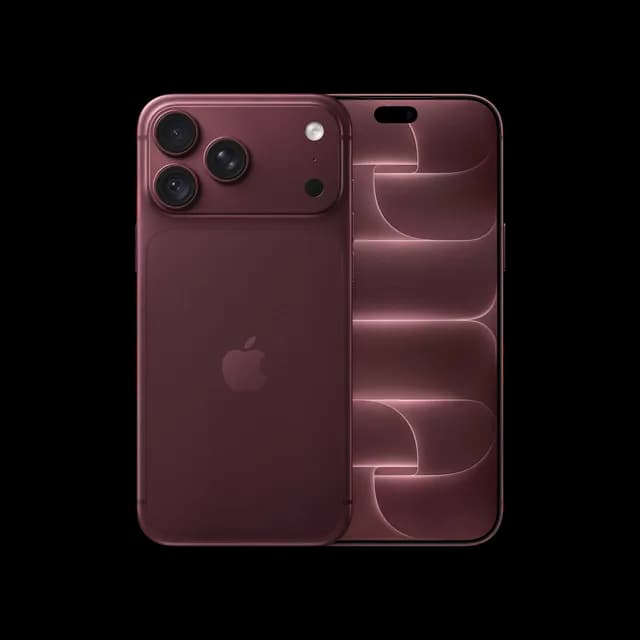 Apple iPhone 18 Pro Max 256GB smartphone with A20 Pro chip and 48MP Pro Fusion camera in Burgundy