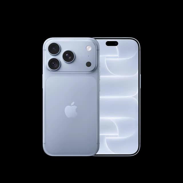 Apple iPhone 18 Pro 512GB smartphone with A20 Pro chip and 48MP Pro Fusion camera in Glacier colour