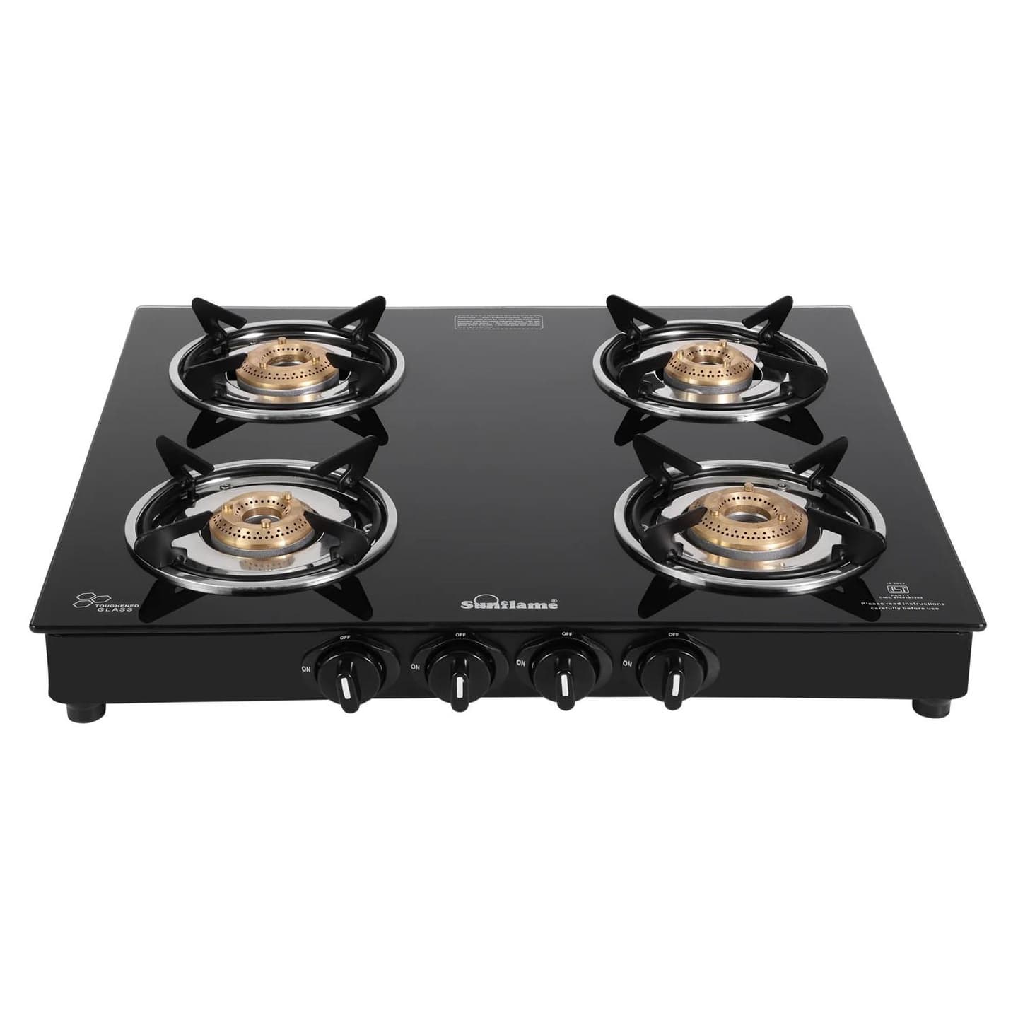 SUNFLAME GAS STOVE 4GT BK NAPLES