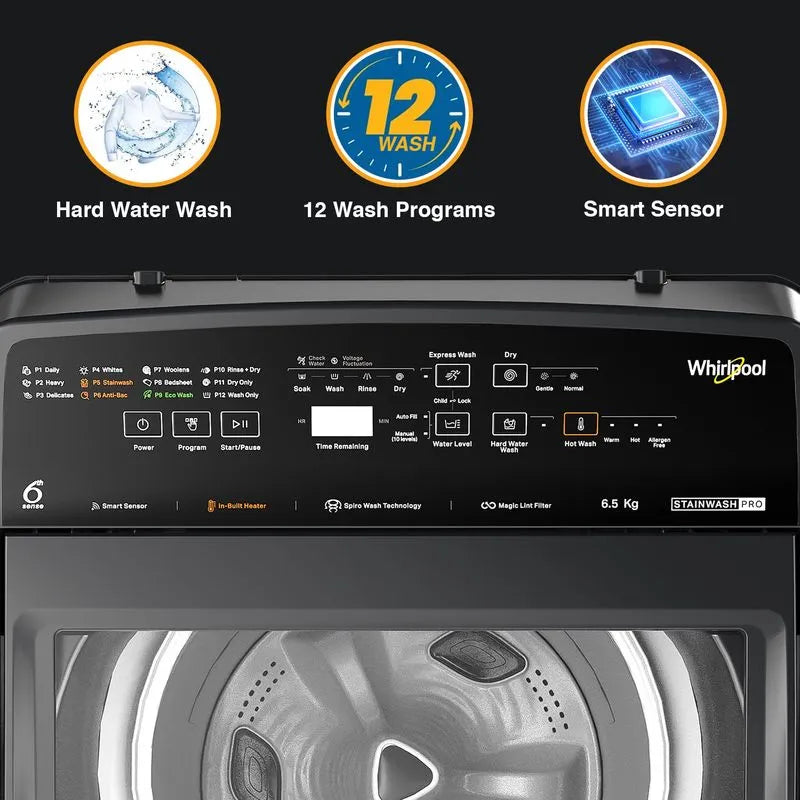 WHIRLPOOL 31370 WHITEMAGIC ELTE ( 7.5 KG ) Fully Automatic Top Load Washing Machine