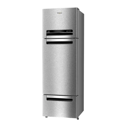 WHIRLPOOL 263D PROTTON RY 215 Litres 5 Star Triple Door Refrigerator Alpha Steel