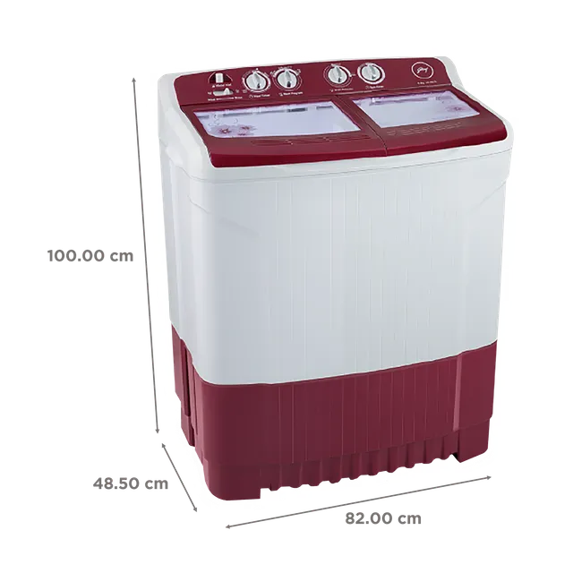 GODREJ WS EDGE 85 5.0 TB3 M WNRD ( 8.5 KG ) Semi Automatic Top Load Washing Machine