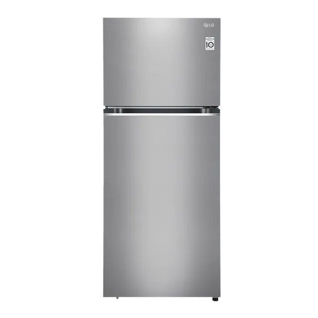 LG GL-S412SPZY 380 Litres 2 Star Double Door Refrigerator Shiny Steel