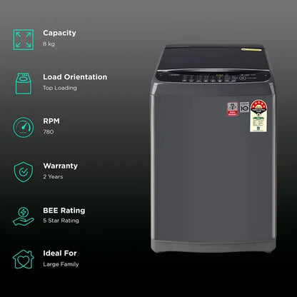 LG T80AJMB1Z ( 8.0 KG ) Fully Automatic Top Load Washing Machine