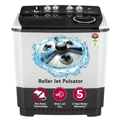 LG P955ASGAZ ( 9.5 KG ) Semi Automatic Top Load Washing Machine