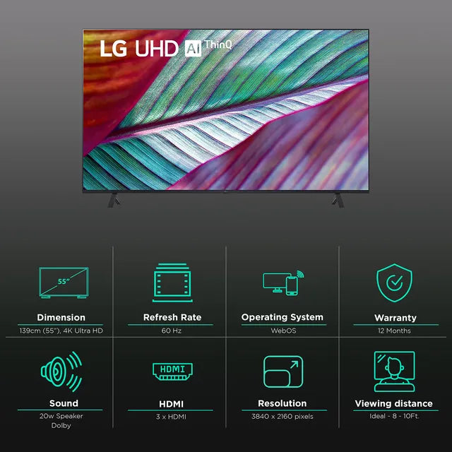 LG 55UR8040PSB 139 CM ( 55 Inch) 4K UHD Smart LED TV