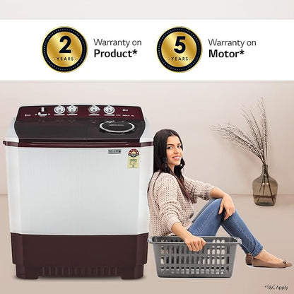 LG P105ASRAZ ( 10.5 KG ) Semi Automatic Top Load Washing Machine