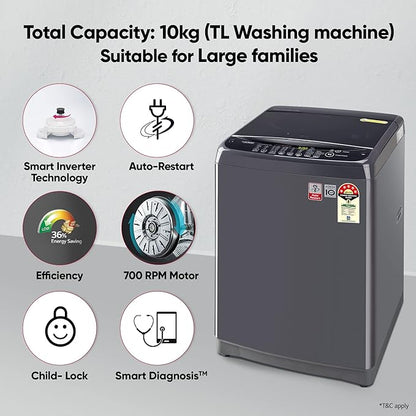 LG T10SJMB1Z ( 10.0 KG ) Fully Automatic Top Load Washing Machine