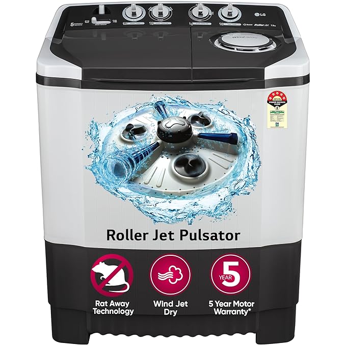 LG P7510RGAZ ( 7.5 KG ) Semi Automatic Top Load Washing Machine