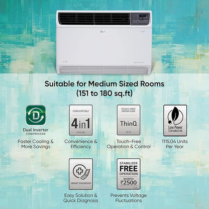 LG TW-Q18WWXA 1.5 TON 3 Star Wifi Window AC