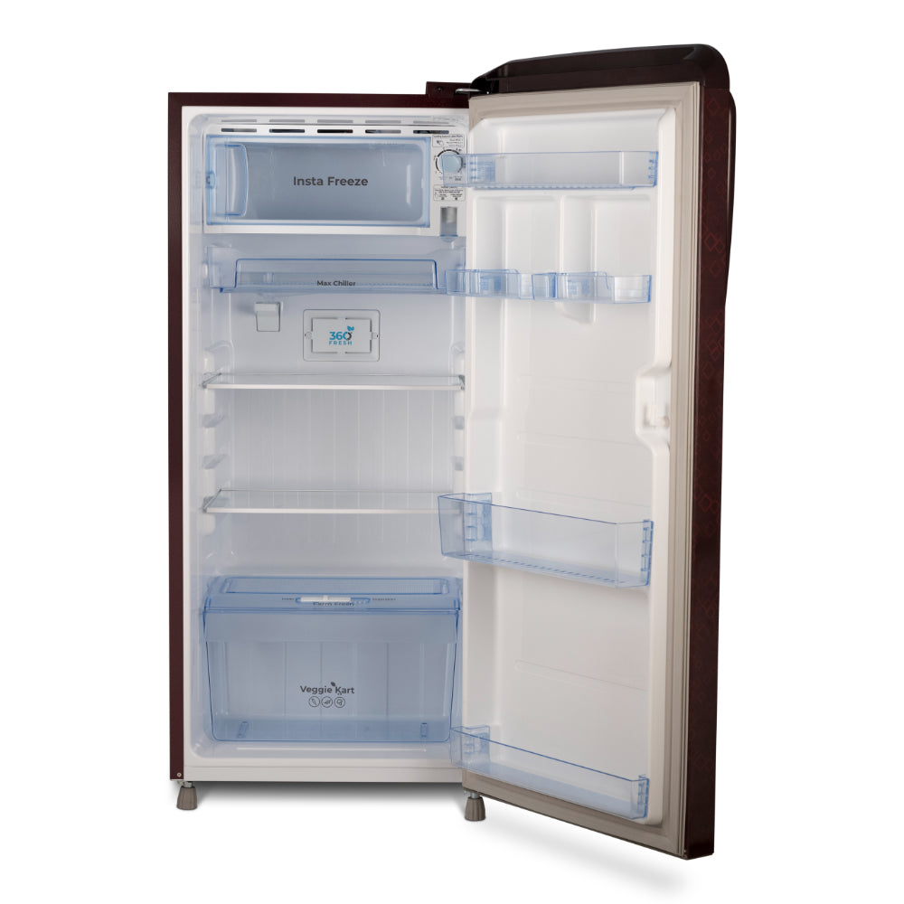 BPL BRO-F210EBPCBS 187 Litres 2 Star Single Door Refrigerator Begonia Wine