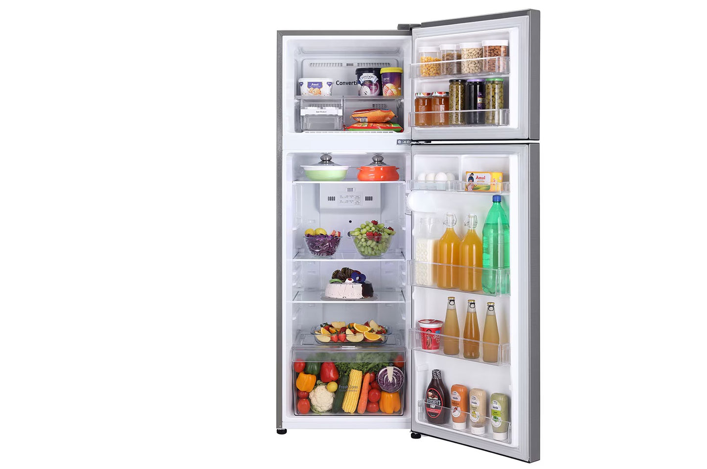 LG GL-S322SPZY 288 Litres 2 Star Double Door Refrigerator Shiny Steel