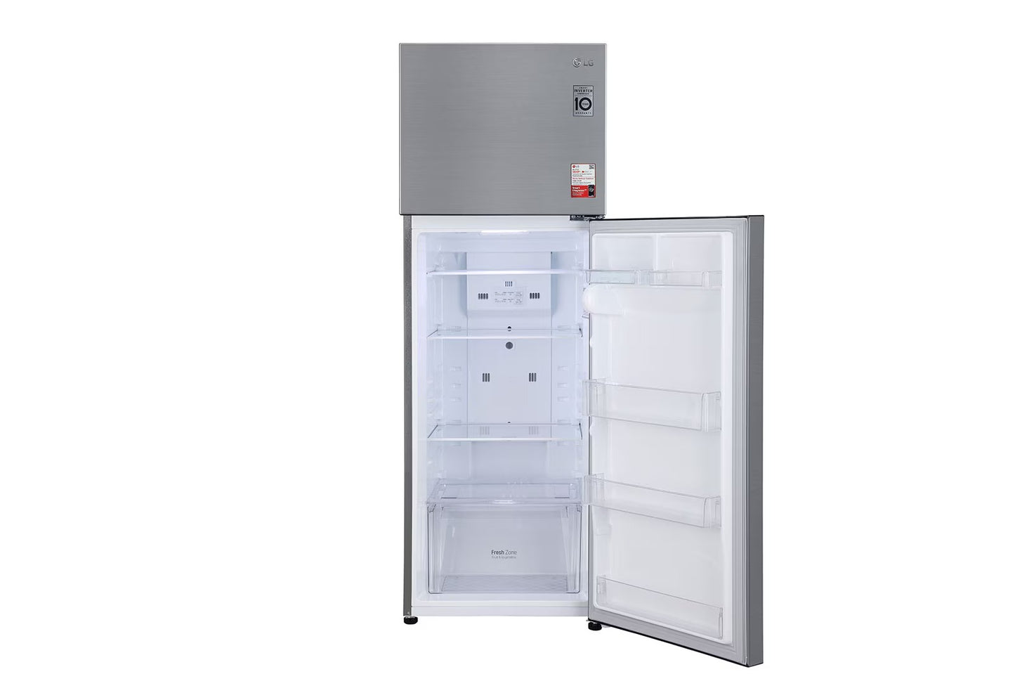 LG GL-S322SPZY 288 Litres 2 Star Double Door Refrigerator Shiny Steel