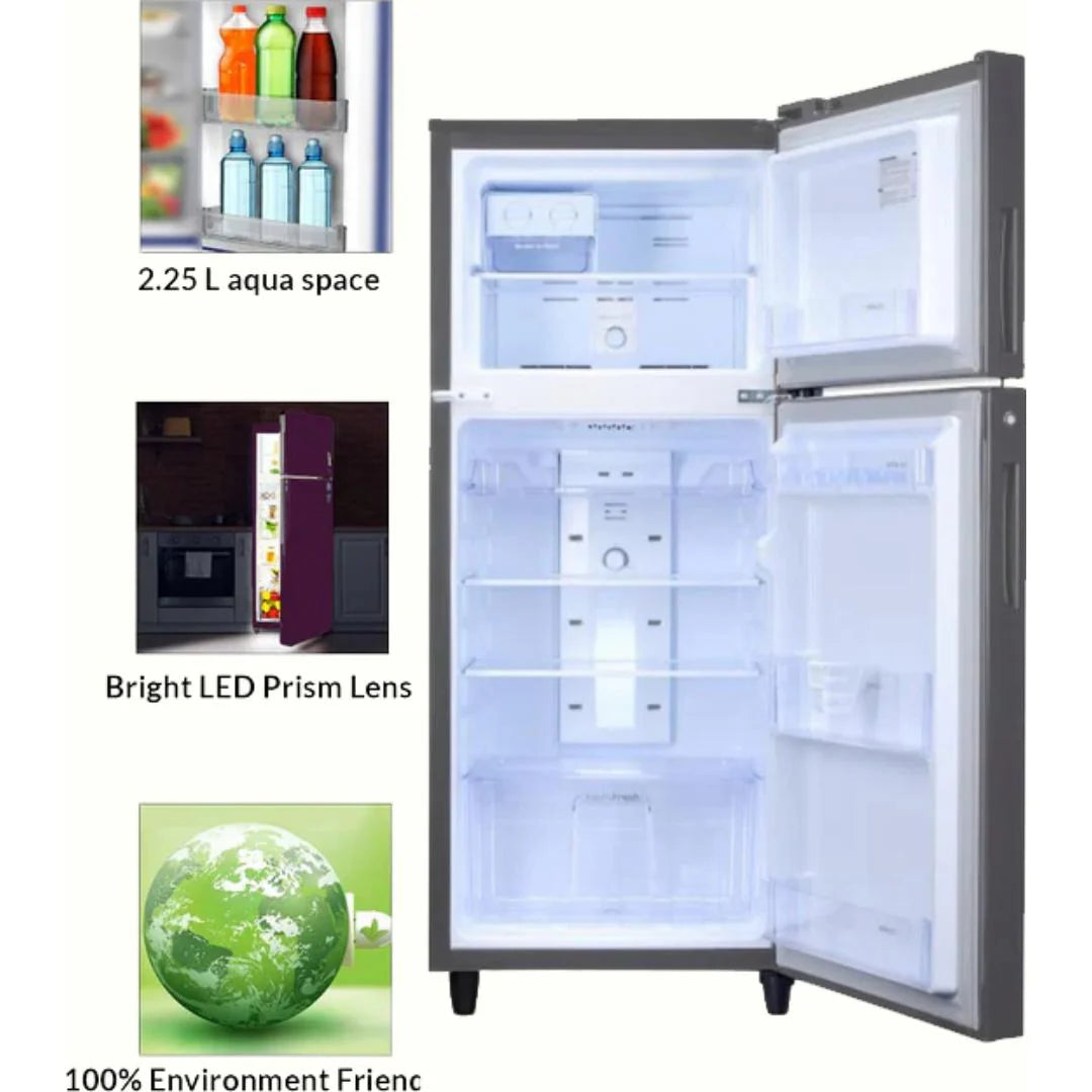 GODREJ RT EONALPHA 270B RI ST GL 233 Litres 2 Star Double Door Refrigerator