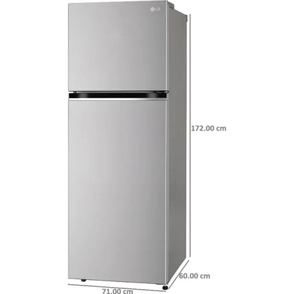 LG GL-S382SPZY 343 Litres 2 Star Double Door Refrigerator Shiny Steel