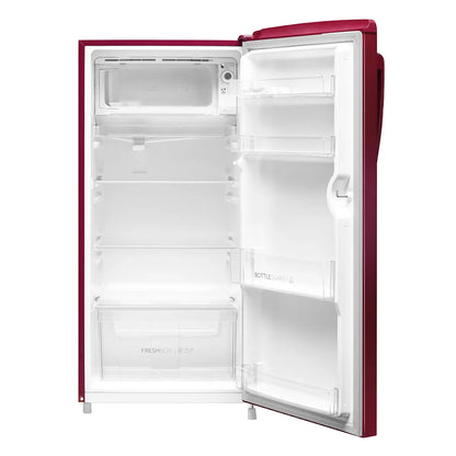 HAIER HRD-2061SRN-N 185 Litres 1 Star Single Door Refrigerator Red