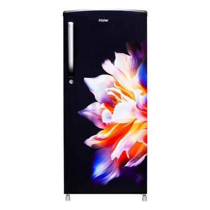 HAIER HRD-226CKI-N 205 Litres 3 Star Single Door Refrigerator Black