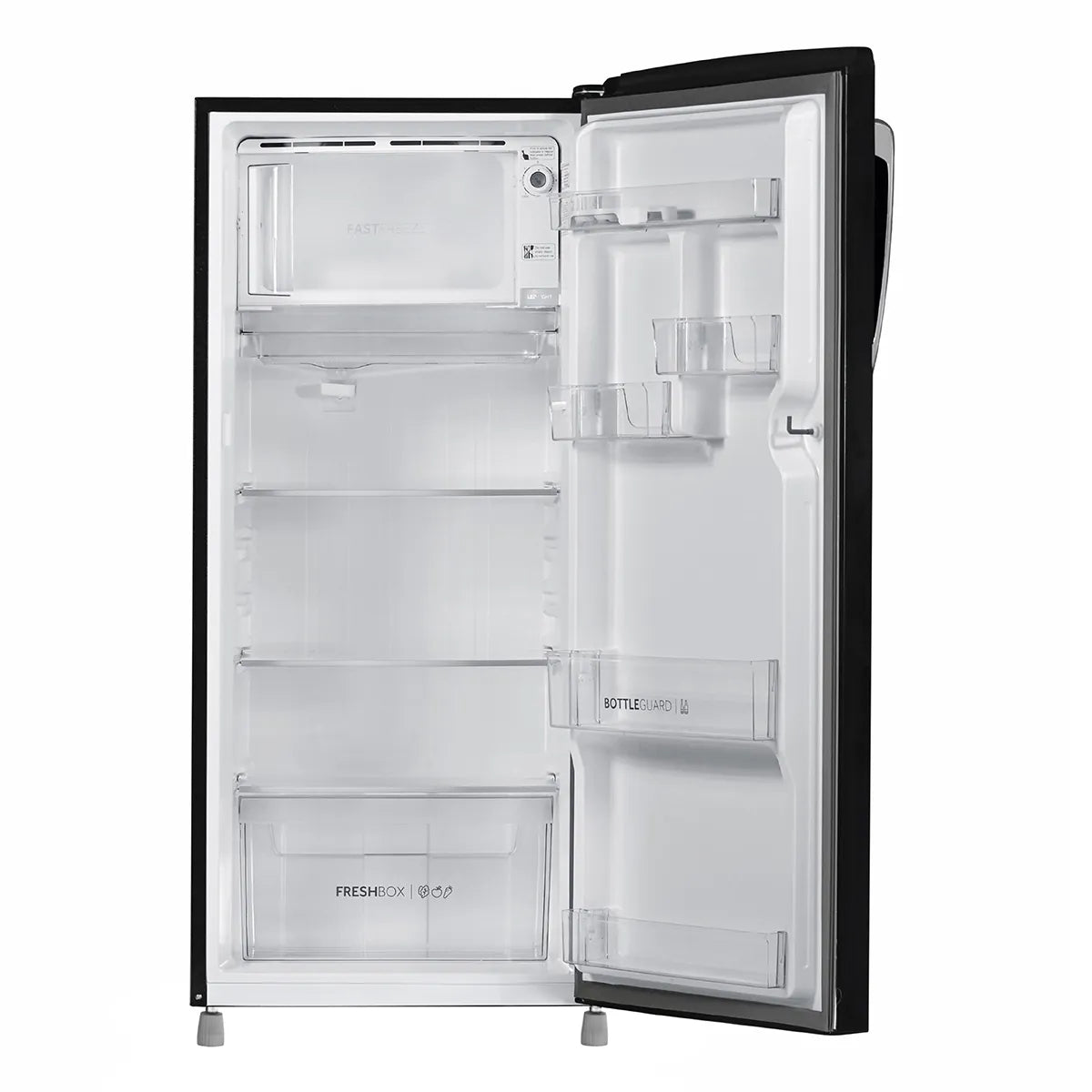 HAIER HRD-226CKI-N 205 Litres 3 Star Single Door Refrigerator Black