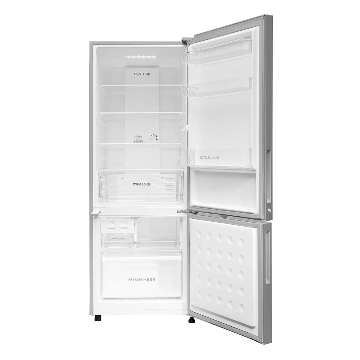 HAIER HRB-3502BS-P 300 Litres 2 Star Bottom Mounted Double Door Refrigerator Silver