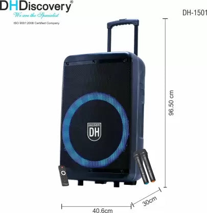 DISCOVERY SPEAKER TROLLEY DJ 1501