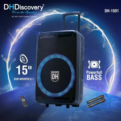 DISCOVERY SPEAKER TROLLEY DJ 1501