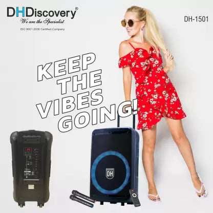 DISCOVERY SPEAKER TROLLEY DJ 1501