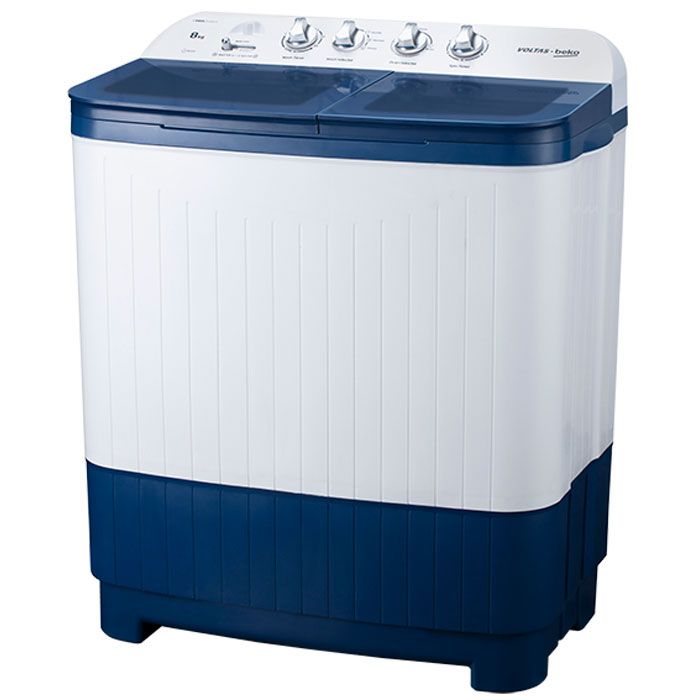 VOLTAS BEKO WTT80DBLG ( 8.0 KG ) Semi Automatic Top Load Washing Machine